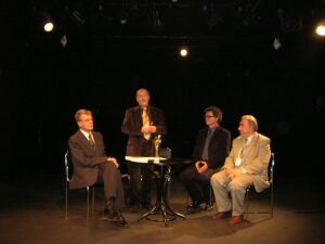 Od lewej: Andrzej Żurowski, Tomasz Miłkowski, Mirosław Kocur i Janusz Degler